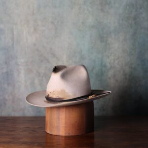 Distressed Silverbelly Keenland Fedora Felt Hat