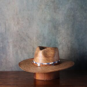 Toast Braided Palm Safari Straw Hat