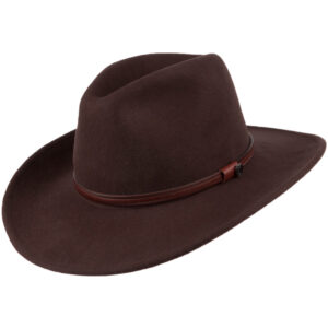 Pecan Crushable Wool Felt Trilby Hat