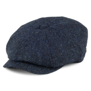 Blue-Black Pure New Wool Newsboy Cap