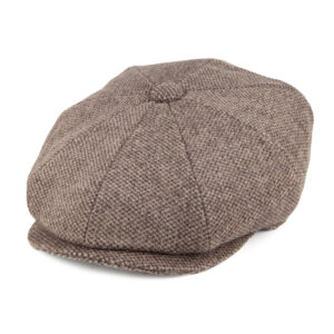 Brown Wool Blend Newsboy Cap