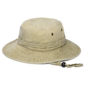 Khaki Packable Cotton Boonie Hat