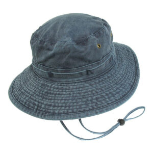 Navy Blue Packable Cotton Boonie Hat