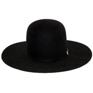Black Premium Hare Felt Western Hat