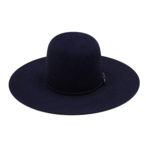 Navy Premium Hare Felt Western Hat