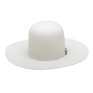 White Premium Hare Felt Western Hat