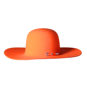 Orange Premium Hare Felt Western Hat