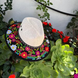 Hand-Embroidered Western Hat for Women